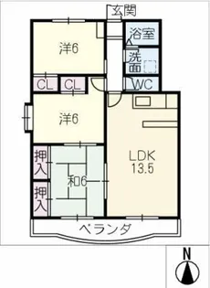 グレースフルビラ東光【3階】の間取り