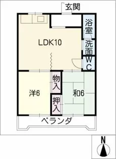 メゾン星ヶ丘【2階】の間取り