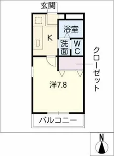 フレグランス赤池【1階】の間取り