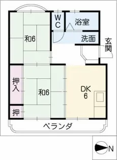藤本ハイツ【4階】の間取り
