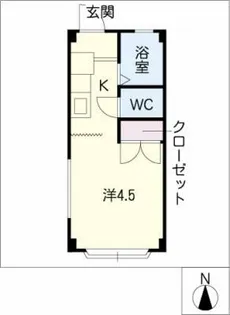 サンハイツ長坂A棟【3階】の間取り