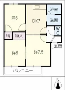 ハイツエミネンス【2階】の間取り