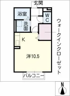 パースィモン【1階】の間取り