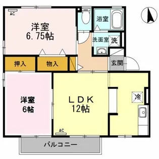 ラ・フィーネ曙 D棟【1階】の間取り