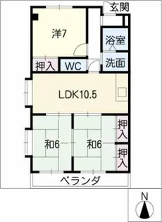 サンシャインシティ【4階】の間取り