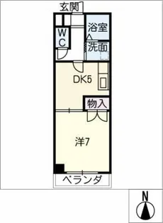 バーディーハイツ【2階】の間取り
