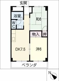 サンハイツイトー【3階】の間取り