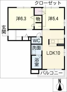 ビアンコート【1階】の間取り