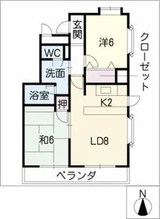 セジュール泉【5階】の間取り