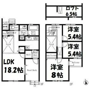 愛知県名古屋市千種区大島町1丁目【タウンハウス】の間取り
