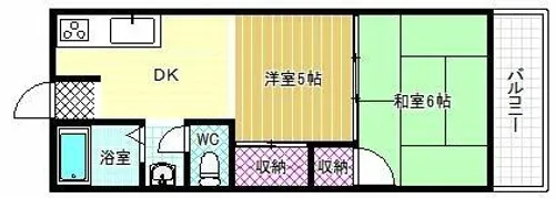 山下マンション【2階】の間取り