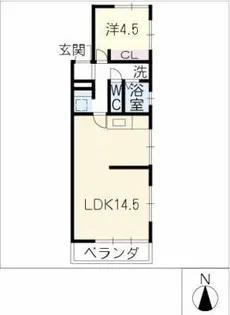 マンションYMD(並木)【1階】の間取り