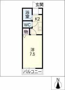 エコースウィート恵【1階】の間取り