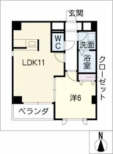 RUSSURE川名【2階】の間取り