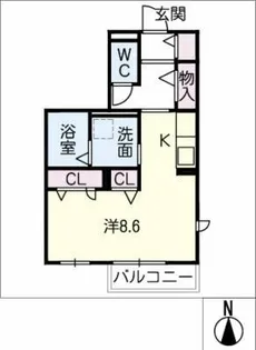 La Tida Ⅰ【1階】の間取り