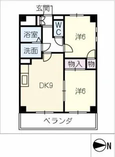 ヒルズ覚王山【2階】の間取り