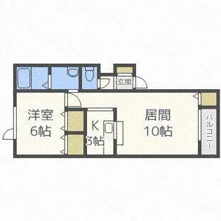 ラベンダーハイムB棟【203号室】の間取り