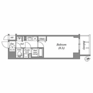 アドバンス名古屋ワイノット【3階】の間取り