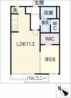 ピースハイツA【2階】の間取り