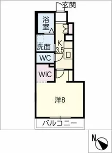 プロヌーブ・ツー【1階】の間取り