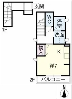 アネックス本山南【2階】の間取り