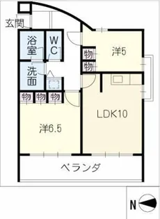 NESPALD西里【2階】の間取り