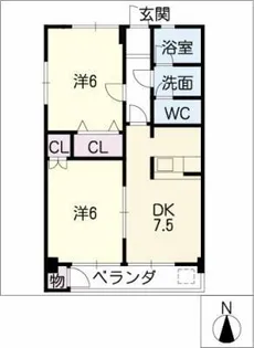大東山ビル【2階】の間取り