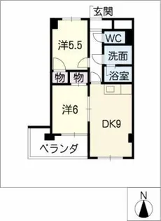 レナジア三郷【5階】の間取り