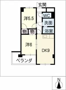 レナジア三郷【5階】の間取り