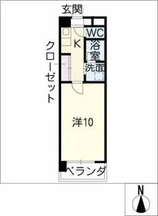 アステール笠寺【4階】の間取り