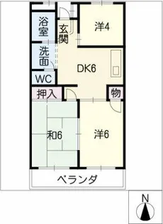 パストラル【4階】の間取り
