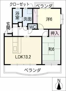 エスポワール壱【4階】の間取り