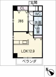 コントレイルりんくう常滑【3階】の間取り