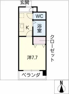 ユーステージ栄【4階】の間取り