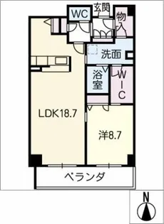 ヴィッテルーア【5階】の間取り