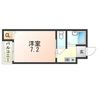 ミドウスジ堺Ⅰ【1階】の間取り