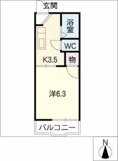 セントラルリバー迎戸【2階】の間取り