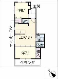 ムッターハウス【3階】の間取り