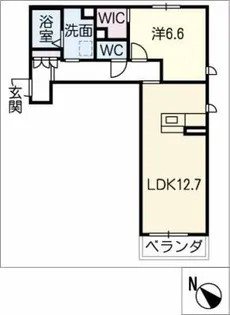 ビューバレー金谷【2階】の間取り