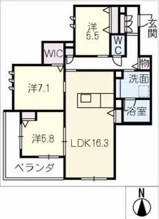 シャーメゾン日進通【2階】の間取り
