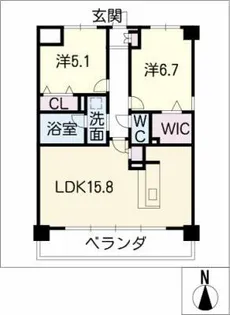 プラチナムスクエア【5階】の間取り