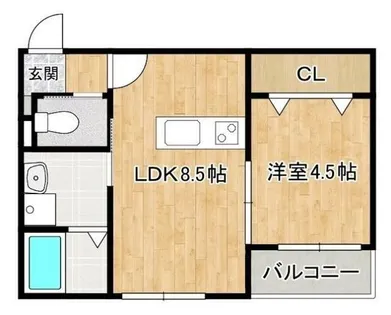 Paradisco moriyama【2階】の間取り