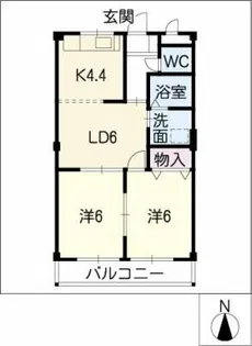 リアルコンフォート【2階】の間取り