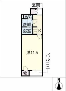 レオネクストM 津島【101号室】の間取り