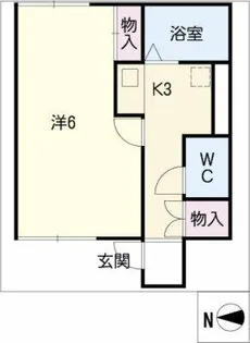 レオネクストあたご【106号室】の間取り