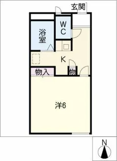 レオパレスタチバナ【201号室】の間取り