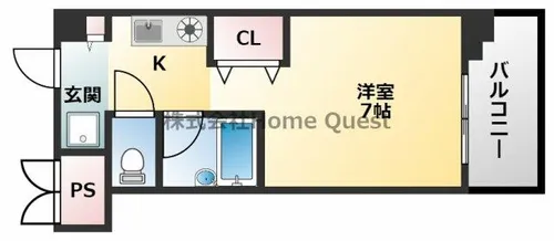 フォレストコート長瀬【4階】の間取り