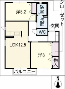 ノーヴァ坂ノ上【2階】の間取り