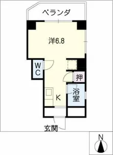 リバークレスト【3階】の間取り