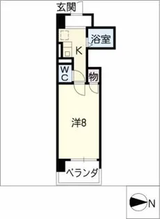 アルカンシェル東別院【3階】の間取り